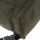 PRADA Backpack Nylon Khaki Silver Auth 141801-14