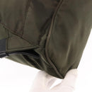 PRADA Backpack Nylon Khaki Silver Auth 141801-19