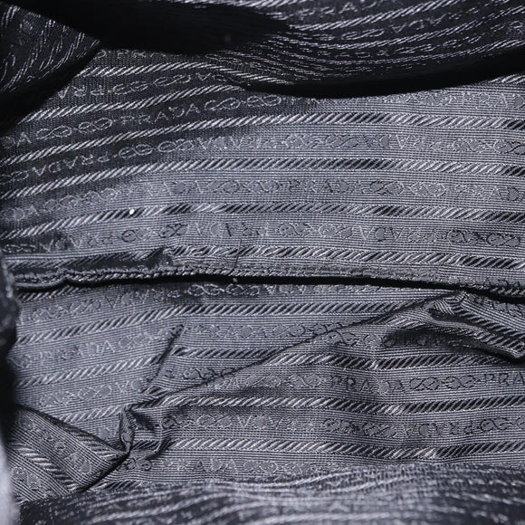 PRADA Backpack Nylon Khaki Silver Auth 141801