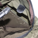 PRADA Backpack Nylon Khaki Silver Auth 141801-29
