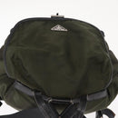 PRADA Backpack Nylon Khaki Silver Auth 141801-6