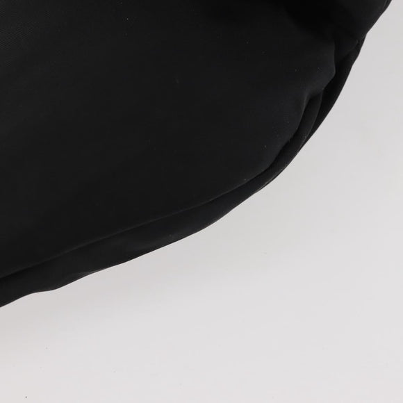PRADA Waist bag Nylon Black Silver Auth 141803