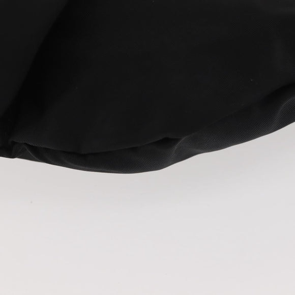 PRADA Waist bag Nylon Black Silver Auth 141803
