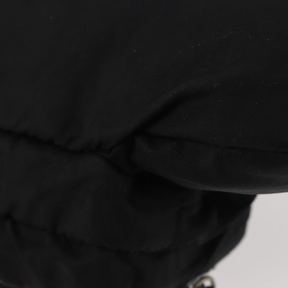 PRADA Waist bag Nylon Black Silver Auth 141803