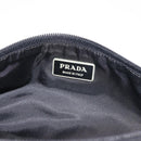 PRADA Waist bag Nylon Black Silver Auth 141803-22