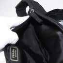 PRADA Waist bag Nylon Black Silver Auth 141803-24