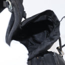 PRADA Waist bag Nylon Black Silver Auth 141803-25