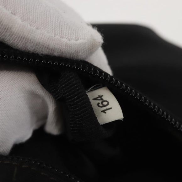 PRADA Waist bag Nylon Black Silver Auth 141803