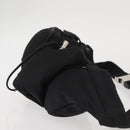 PRADA Waist bag Nylon Black Silver Auth 141803-3