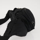 PRADA Waist bag Nylon Black Silver Auth 141803-4