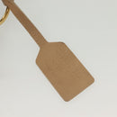 PRADA Shoulder Bag Leather Beige Gold Auth 141810-14