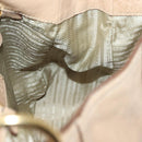 PRADA Shoulder Bag Leather Beige Gold Auth 141810-18
