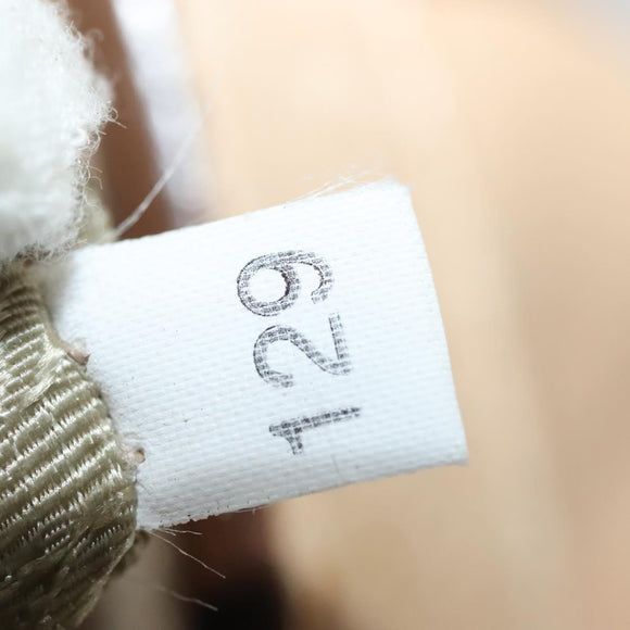 PRADA Shoulder Bag Leather Beige Gold Auth 141810