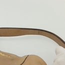 PRADA Shoulder Bag Leather Beige Gold Auth 141810-8