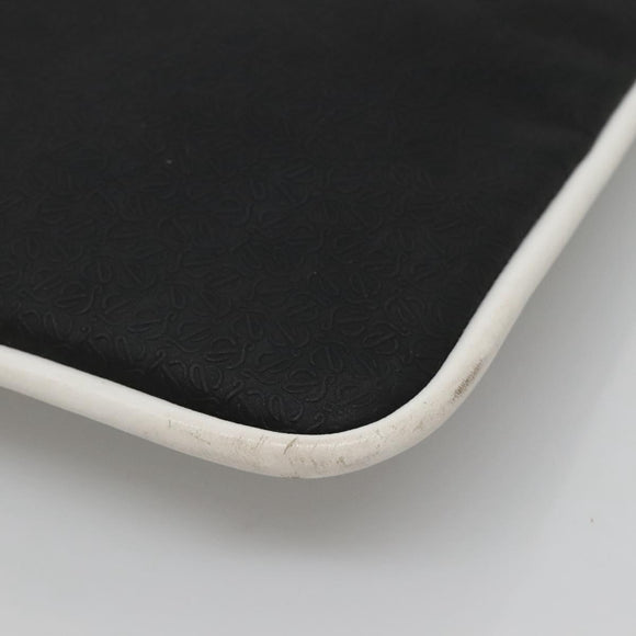 LOEWE Shoulder Bag PVC Black Silver Auth 141812