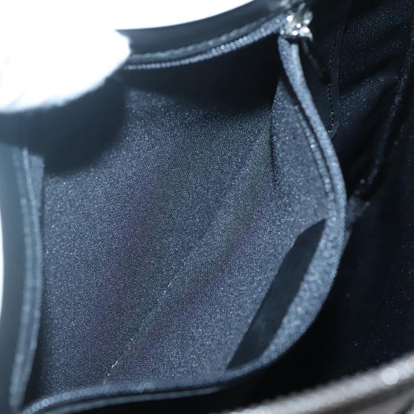 LOEWE Shoulder Bag PVC Black Silver Auth 141812