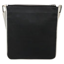 LOEWE Shoulder Bag PVC Black Silver Auth 141812-2