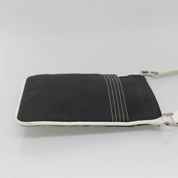 LOEWE Shoulder Bag PVC Black Silver Auth 141812