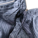 PRADA Hand Bag Nylon Black Gold Auth 141813-20