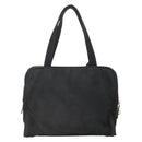 PRADA Hand Bag Nylon Black Gold Auth 141813-2