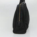 PRADA Hand Bag Nylon Black Gold Auth 141813-4