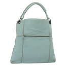 BOTTEGA VENETA Shoulder Bag Leather Light Blue 115778 Auth 141815-1