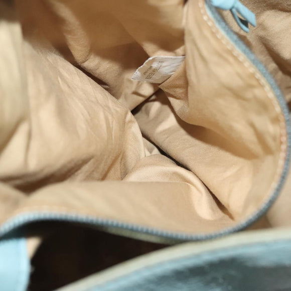 BOTTEGA VENETA Shoulder Bag Leather Light Blue 115778 Auth 141815