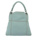 BOTTEGA VENETA Shoulder Bag Leather Light Blue 115778 Auth 141815-2