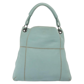 BOTTEGA VENETA Shoulder Bag Leather Light Blue 115778 Auth 141815 - 0