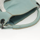 BOTTEGA VENETA Shoulder Bag Leather Light Blue 115778 Auth 141815-6