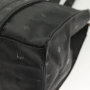 MCM Vicetos Logogram Shoulder Bag PVC Leather Black Gold Auth 141816-16