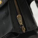 MCM Vicetos Logogram Shoulder Bag PVC Leather Black Gold Auth 141816-10