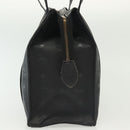 MCM Vicetos Logogram Shoulder Bag PVC Leather Black Gold Auth 141816-3