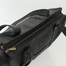 MCM Vicetos Logogram Shoulder Bag PVC Leather Black Gold Auth 141816-6