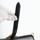 PRADA Bell Hand Bag Leather 2way Pink Gold Auth 141818M-9