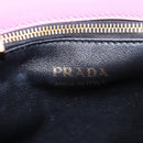 PRADA Bell Hand Bag Leather 2way Pink Gold Auth 141818M-20