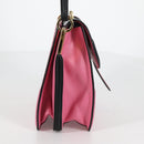 PRADA Bell Hand Bag Leather 2way Pink Gold Auth 141818M-4