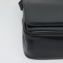 CELINE Horse Carriage Shoulder Bag Leather Navy Gold Auth 141819-9