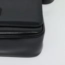 CELINE Horse Carriage Shoulder Bag Leather Navy Gold Auth 141819-14