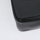 CELINE Horse Carriage Shoulder Bag Leather Navy Gold Auth 141819-15