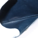 CELINE Horse Carriage Shoulder Bag Leather Navy Gold Auth 141819-22