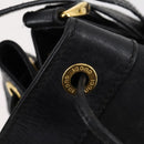 GUCCI GG Canvas Shoulder Bag Black Gold 001 2854 1627 Auth 141820-17