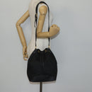 GUCCI GG Canvas Shoulder Bag Black Gold 001 2854 1627 Auth 141820-22