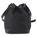 GUCCI GG Canvas Shoulder Bag Black Gold 001 2854 1627 Auth 141820-2