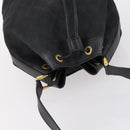 GUCCI GG Canvas Shoulder Bag Black Gold 001 2854 1627 Auth 141820-6