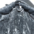 LOEWE Anagram Shoulder Bag Leather Black Gold Auth 141825-17