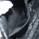 LOEWE Anagram Shoulder Bag Leather Black Gold Auth 141825-12