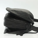 LOEWE Anagram Shoulder Bag Leather Black Gold Auth 141825-3