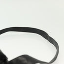 LOEWE Anagram Shoulder Bag Leather Black Gold Auth 141825-8