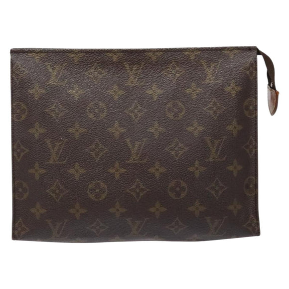 LOUIS VUITTON Monogram Poche Toilette 26 Pouch M47542 LV Auth 141832